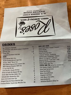 Menu photo 4 Rose's Durham, NC