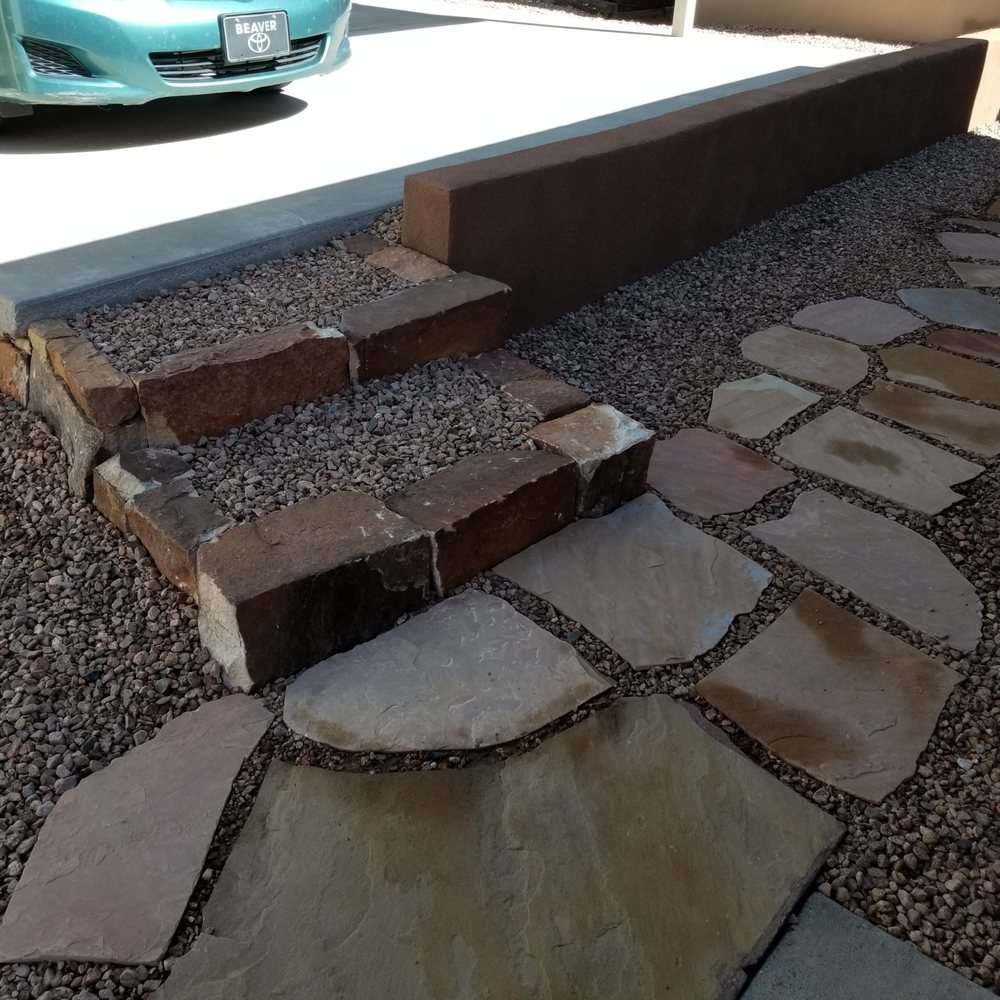 Los Primos Landscaping - back yard, new stairs - Landscaping Near Me Los Primos Landscaping - back yard, new stairs - Landscaping Near Me