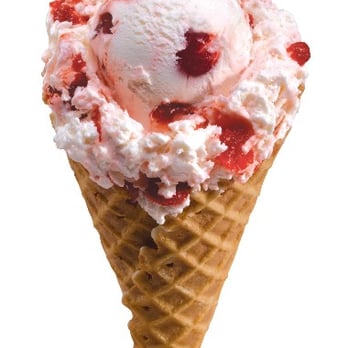 Neveria Alaska - a cone of ice cream with a strawberry on top - Ice Cream & Frozen Yogurt Near Me - Gilroy, California