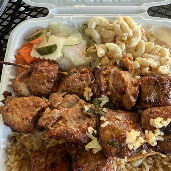 The Hibachi - Pics are of Hibachi Grilled Ahi Skewers w/Fried Rice & Salmon Poke Bowl. - Seafood Markets Near Me - Kailua, Hawaii The Hibachi - Pics are of Hibachi Grilled Ahi Skewers w/Fried Rice & Salmon Poke Bowl. - Seafood Markets Near Me - Kailua, Hawaii