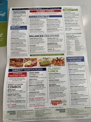 Menu photo 1 Jimmy's Egg Amarillo, TX