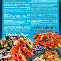 La Riviera Maya Marisqueria - Menu with mariscos and seafood