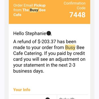 The Busy Bee - Refund receipt - Soul Food Near Me - Atlanta, Georgia The Busy Bee - Refund receipt - Soul Food Near Me - Atlanta, Georgia