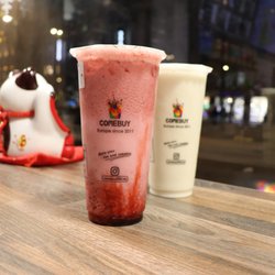 COMEBUY - Blueberry milk, Neptune milk tea IG: @bobabitchess