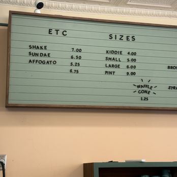 Sweetcream Dairy - Sizes and other treats - Ice Cream & Frozen Yogurt Near Me - Biddeford, Maine