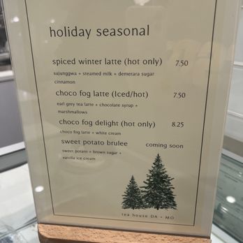 DAMO - holiday menu - Coffee & Tea Near Me - Los Angeles, California DAMO - holiday menu - Coffee & Tea Near Me - Los Angeles, California