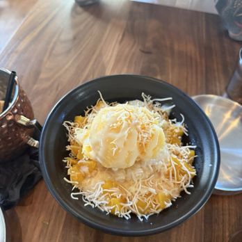 Secret Bao - Mango sticky rice with mango sorbet - Asian Fusion Near Me - Santa Barbara, California Secret Bao - Mango sticky rice with mango sorbet - Asian Fusion Near Me - Santa Barbara, California