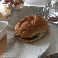 Cheese burger with fresh bun!