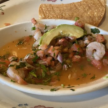 Los Pinos Mexican Restaurant - Their camarones ceviche was so bombbbbbbb!!!! - Mexican Near Me - Orting, Washington