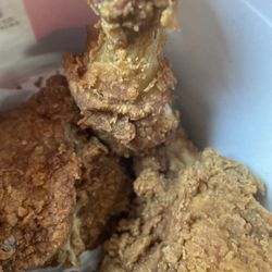 KFC - Delicious!  it was complete opposite of this KFC in pidducha Ky.  Marion great customer service plenty of people working.