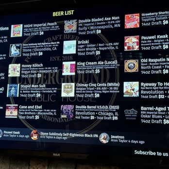 Underground Public House - American Near Me - Carbondale, Illinois Underground Public House - American Near Me - Carbondale, Illinois