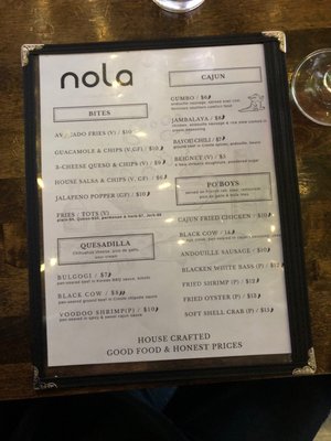 Menu photo 6 Nola Bar & Kitchen Chicago, IL