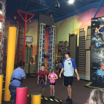 Uptown Jungle Fun Park - Climbing area..6 different climbing options. Must be 22lbs for climbing wall - Trampoline Parks Near Me - Mesa, Arizona Uptown Jungle Fun Park - Climbing area..6 different climbing options. Must be 22lbs for climbing wall - Trampoline Parks Near Me - Mesa, Arizona