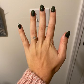 Hello Nails - ANC manicure #61 deep majestic jade! The perfect fall/Halloween color - Nail Salons Near Me - Saratoga Springs, New York Hello Nails - ANC manicure #61 deep majestic jade! The perfect fall/Halloween color - Nail Salons Near Me - Saratoga Springs, New York