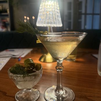 Pearl & Horn - Chef George's martini (Gin instead of Vodka) - New American Near Me - Pensacola, Florida