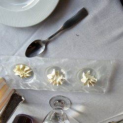 The Wharf - Their homemade butters: pesto, plain and garlic. All delish!