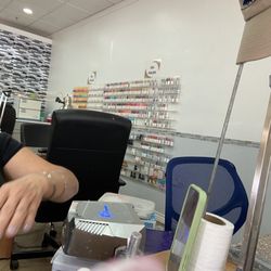Inside getting my nails done