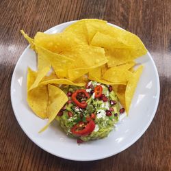 Guacamole and chips