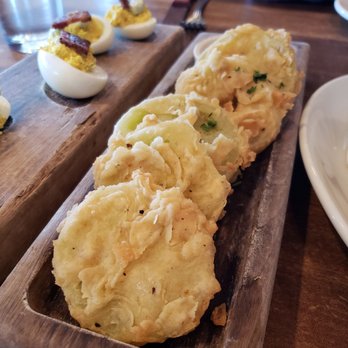 Whiskey Cake - Fried Green Tomatoes. - New American Near Me - Plano, Texas Whiskey Cake - Fried Green Tomatoes. - New American Near Me - Plano, Texas
