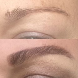 The Vanity Room - Before and after eyebrow lamination $105