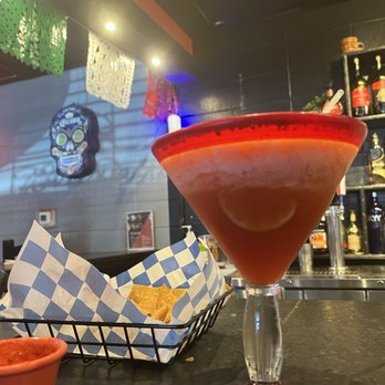 Tesoro Beach - Spicy Strawberry Margarita. Bartender made special order for me , and it was delish! - Mexican Near Me - Springdale, Arkansas Tesoro Beach - Spicy Strawberry Margarita. Bartender made special order for me , and it was delish! - Mexican Near Me - Springdale, Arkansas