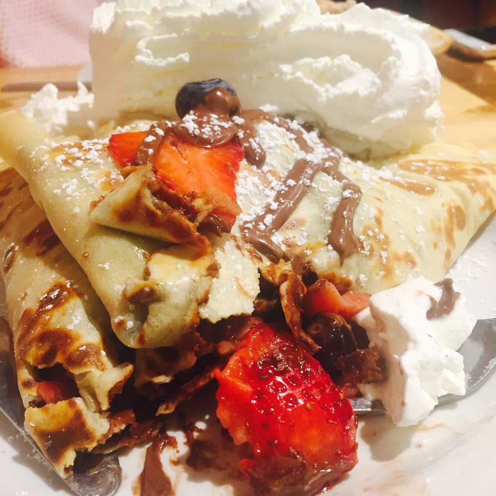 AB Crepes - Strawberry Nutella w/blueberries! Oh! And WHIPPED CREAM! - Creperies Near Me - Bellingham, Washington AB Crepes - Strawberry Nutella w/blueberries! Oh! And WHIPPED CREAM! - Creperies Near Me - Bellingham, Washington