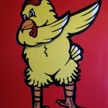 Angry Chickz - Take a pic w this cutie on the wall!!! - Chicken Shop Near Me - Temecula, California