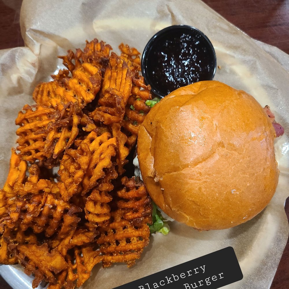 Pork Belly's Eatery and Catering - Blackberry Bourbon Burger - American Near Me - St. George, Utah