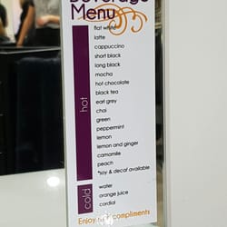 The Basin Haircutters - Beverages menu