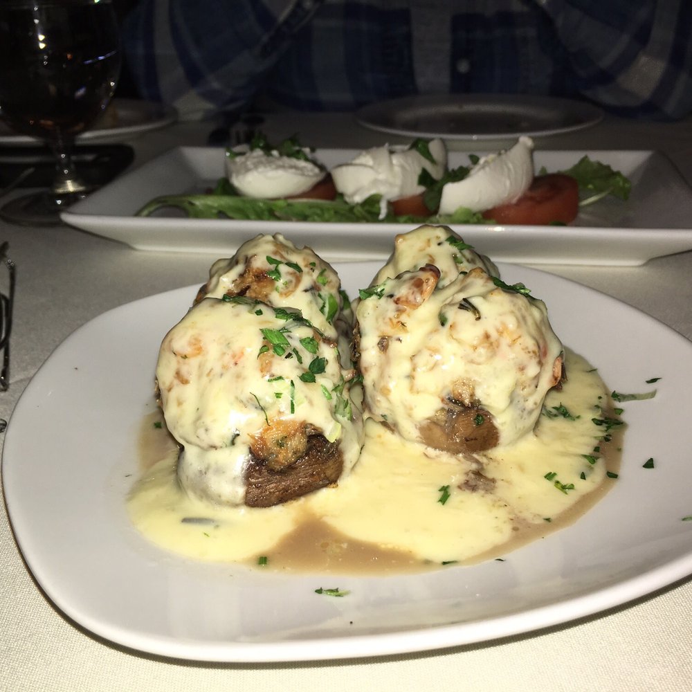 Two Spear Street - Crab and lobster stuffed mushrooms - New American Near Me - Nyack, New York Two Spear Street - Crab and lobster stuffed mushrooms - New American Near Me - Nyack, New York