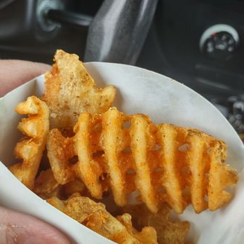 Carl's Jr - Waffle fries. Yes I ate some already. - Fast Food Near Me - Santa Fe, New Mexico