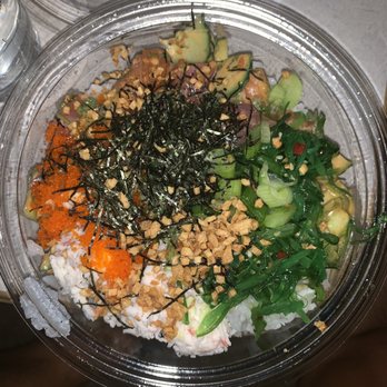 Pokeworks - Regular bowl with ahi tuna and salmon with an assortments of toppings - Hawaiian Near Me - Durham, North Carolina Pokeworks - Regular bowl with ahi tuna and salmon with an assortments of toppings - Hawaiian Near Me - Durham, North Carolina