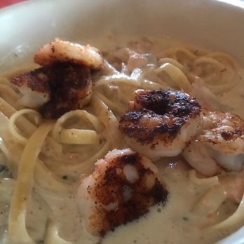 TradeWinds Italian Restaurant - Blackened salmon with shrimp and pasta - Italian Near Me - Niceville, Florida
