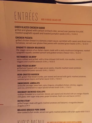 Menu photo 4 Not Your Average Joe's - Acton Acton, MA