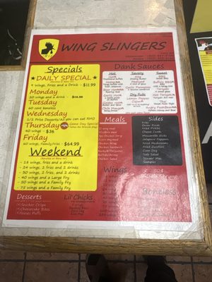 Menu photo 1 Wing Slingers Denver, CO Menu photo 1 Wing Slingers Denver, CO