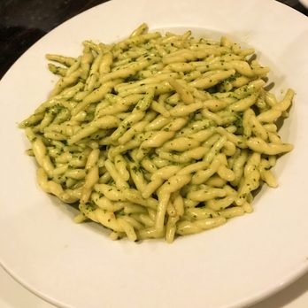 Sofi Restaurant - Trofie al Pesto Genovese with classic Ligurian spiral pasta with pesto sauce. - Italian Near Me - Chicago, Illinois