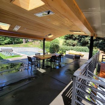Double Barrel Painting - Clear coat wood ceiling. - Painters Near Me Double Barrel Painting - Clear coat wood ceiling. - Painters Near Me