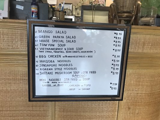 Menu photo 6 Capitol Market Olympia, WA