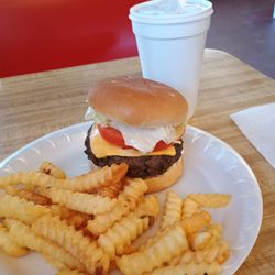 Hubert grill & Deli - $10 Burger, fries and drink. What a deal!