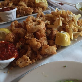 Maria's Mediterranean - Calamari with Fries - Seafood Near Me - Bayside, New York