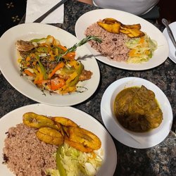 The Path Restaurant & Lounge - Red Snapper, Curry Chicken and accompaniment