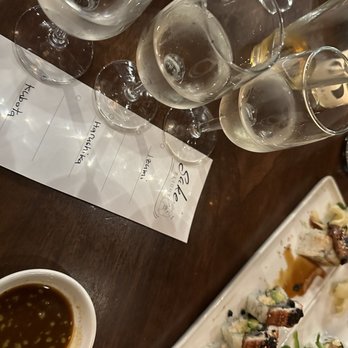 Umi Sake House - sake flight - Sushi Bars Near Me - Seattle, Washington Umi Sake House - sake flight - Sushi Bars Near Me - Seattle, Washington