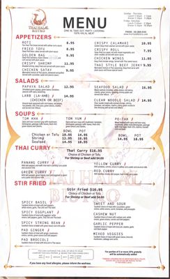 Menu photo 1 Thai Halal Bistro Missouri City, TX Menu photo 1 Thai Halal Bistro Missouri City, TX