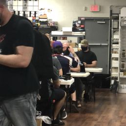 We literally walked in right as the matches were!