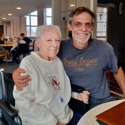 Mulberry Gardens of Southington - my husband & his mom.  he visited in April.  i was there in May, especially for Mother's day.