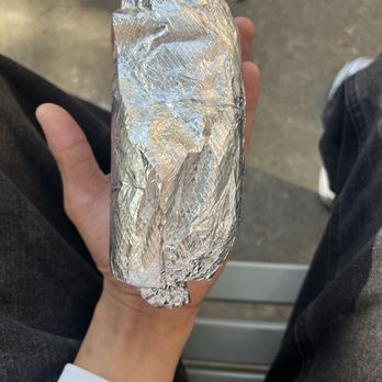 Ali Baba - Burrito-to-hand comparison - Middle Eastern Near Me - Davis, California