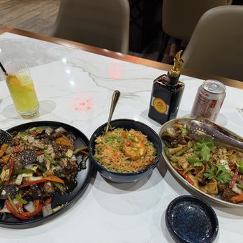 Dragon Garden - Beef vegetables, fried rice with shrimp, beef noodles - Sushi Bars Near Me - Glendale, California