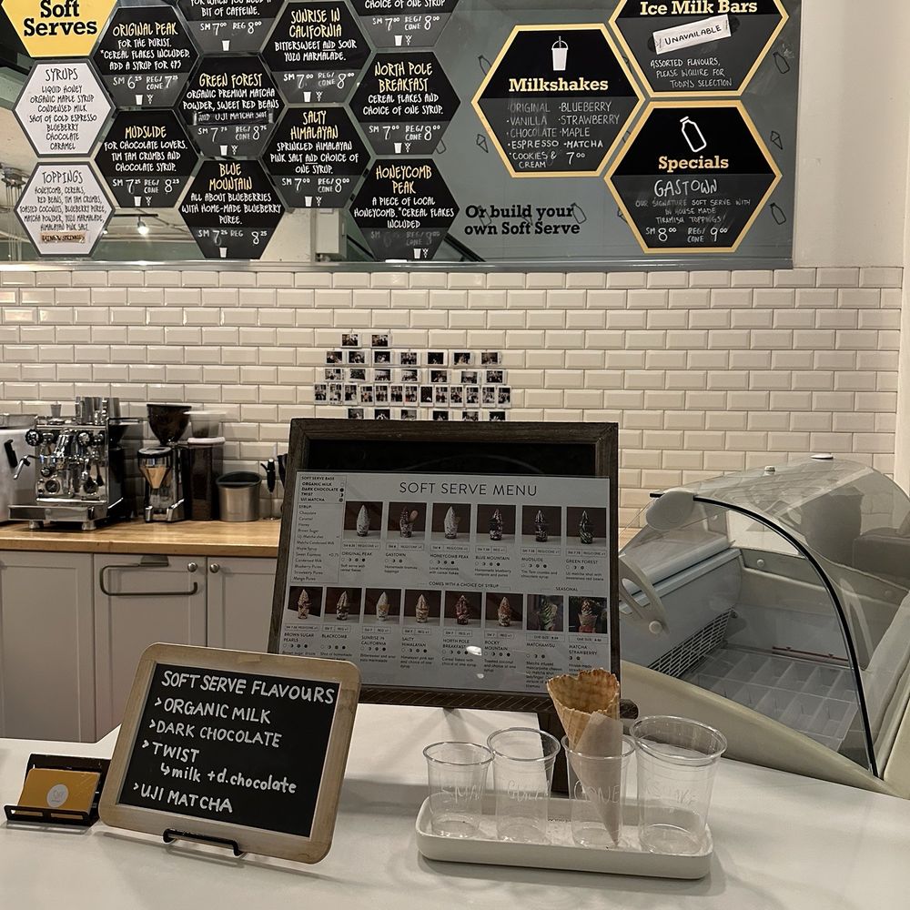 Soft Peaks - Current menu offerings - Ice Cream & Frozen Yogurt Near Me - Vancouver, British Columbia Soft Peaks - Current menu offerings - Ice Cream & Frozen Yogurt Near Me - Vancouver, British Columbia