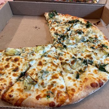 Piece O' Pizza - Popeye and olive oil pizza. Added artichokes. - Pizza Near Me - Torrance, California