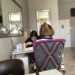Inside of nail salon